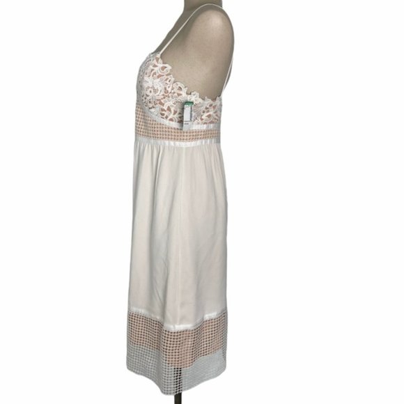 THEORY Melaena Ivory Elevate Crepe Dress NWT 8 - Picture 4 of 15